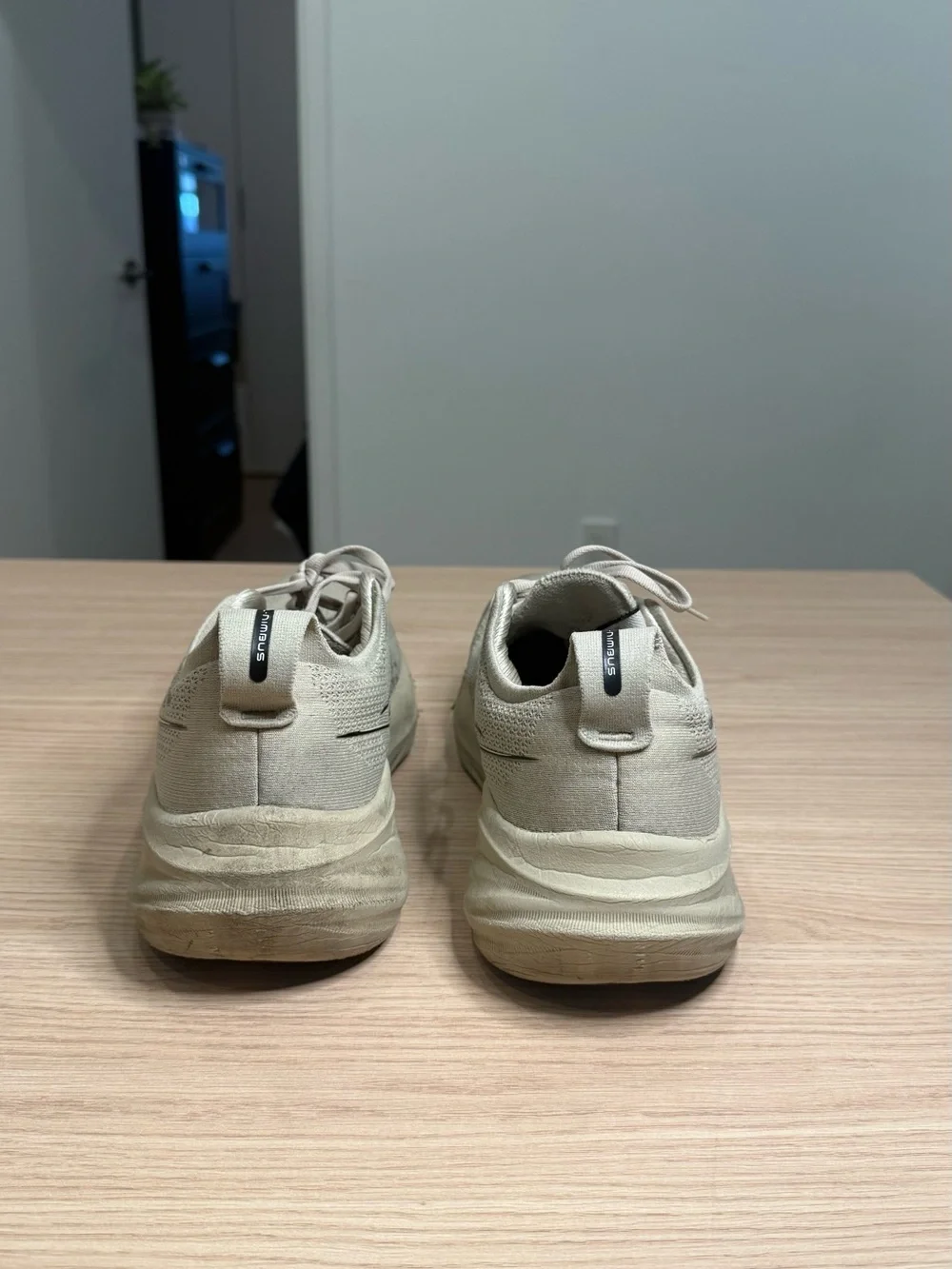 Asics Gel Nimbus 26 Beige Running Shoes